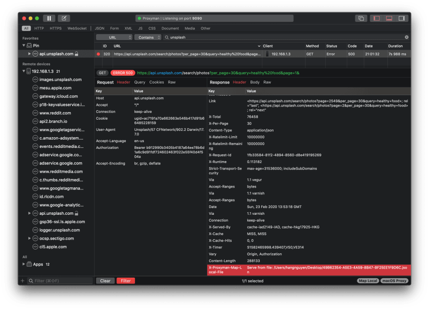 Change HTTP status codes for UI testing