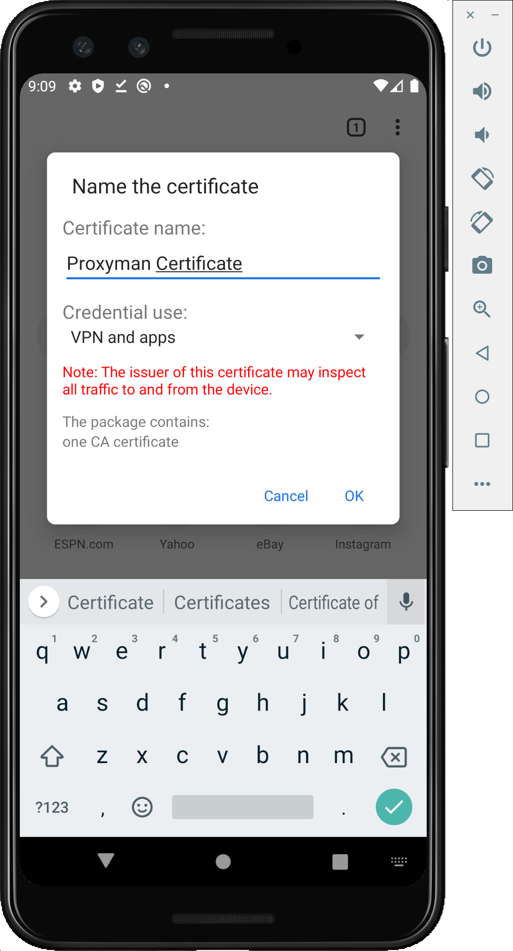 Intercept HTTPS Traffic on Android Devices