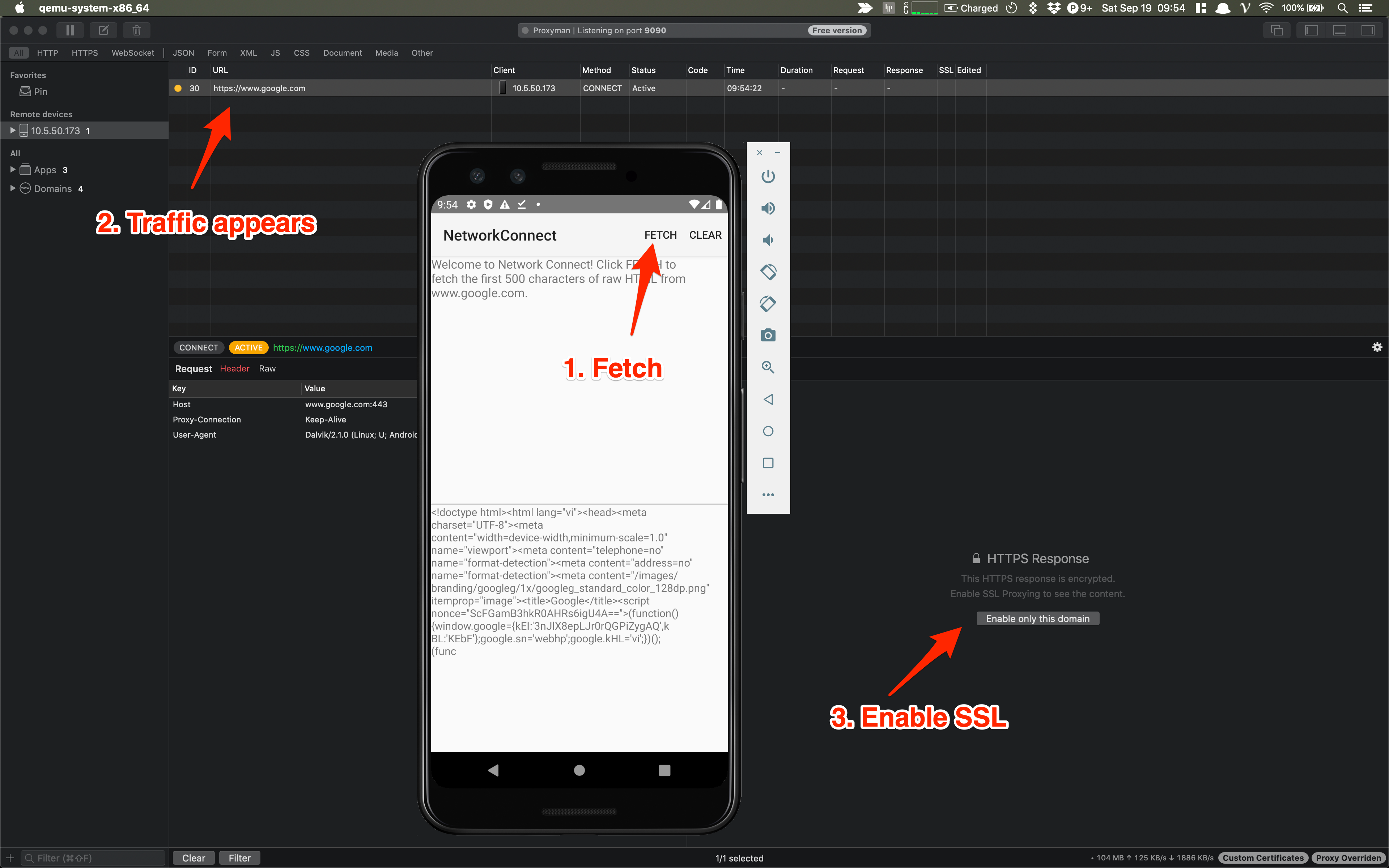 Intercept HTTPS Traffic on Android Devices